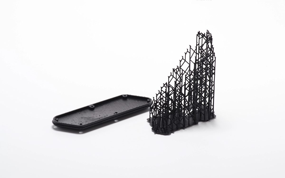 SLA printed part with the support structure removed
