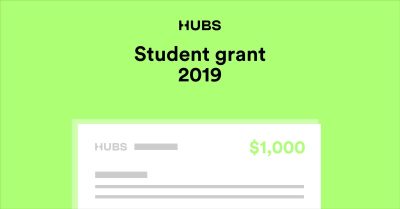 Illustration of the Hubs 2019 student grant