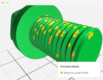 Automated DfM feedback on rapid prototypes
