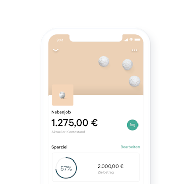 N26 Compte bancaire Business You, informations détaillées sur un espace dans l’appli.