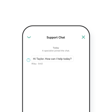 Customer Support screen.