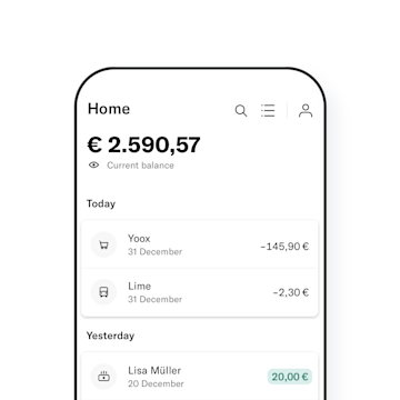 N26 You Timeline Feature in App.