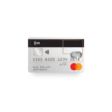 A transparent N26 Standard card.