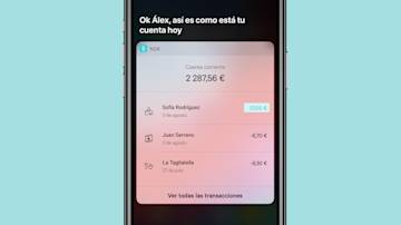 Show me the money con Siri.