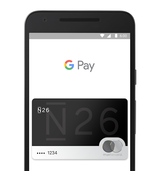 N26 You Card Pay with Google Pay