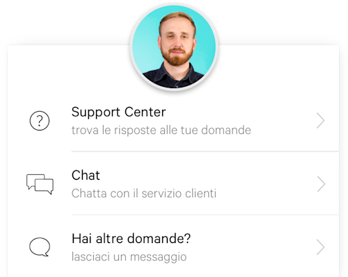 N26 - Chat di assistenza per clienti titolari di conto corrente nell’app