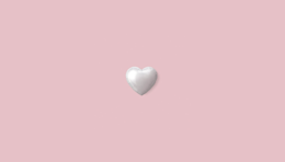 Heart balloon on pink background.