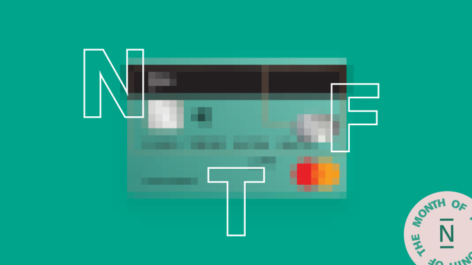 Illustration of a pixelated NFT for the Month of N.