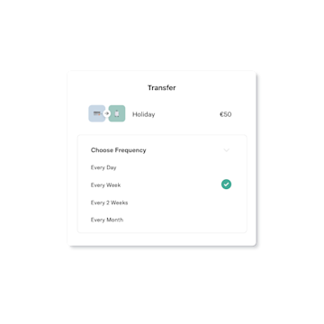 Screenshot of the bank transfer UI on N26 app.