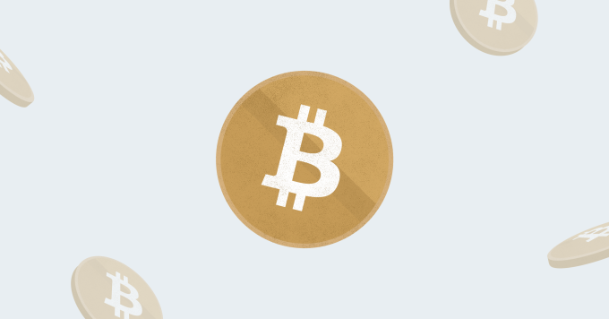 Illustration von Bitcoin.