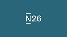 N26 logo against a turquoise background.