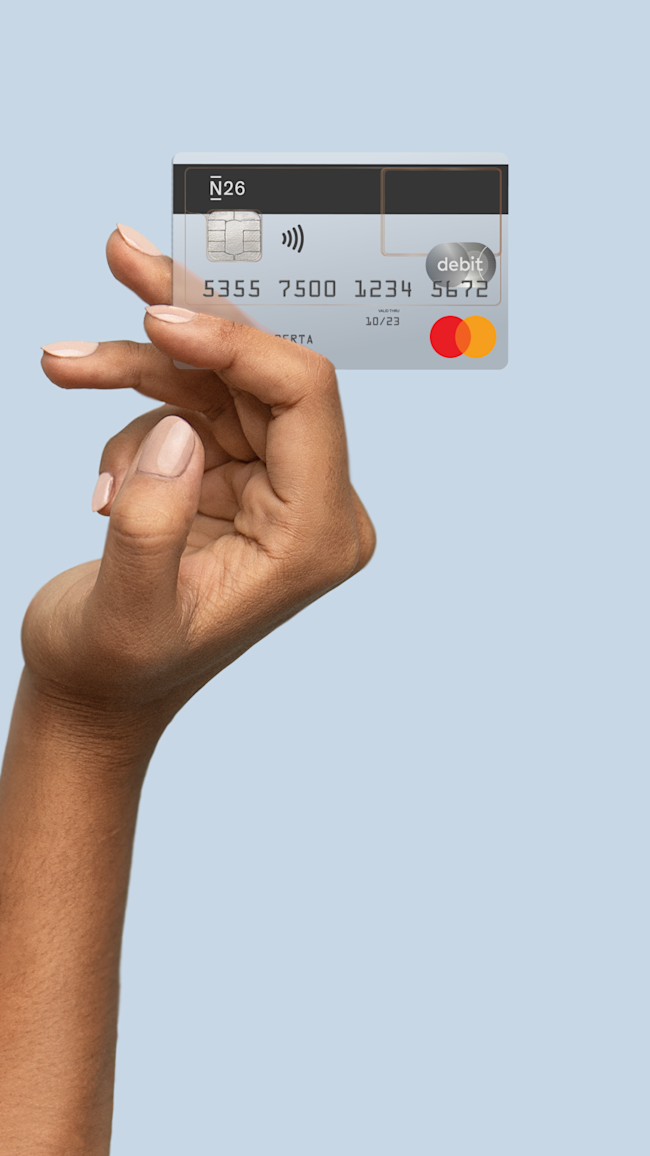 Standard Card + Hand Mobile Header Petrol (DE).