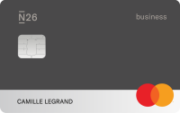 Carte N26 You Business, Ardoise.