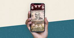 N26 Facebook AR effect changing the face of money, International Women's Day.