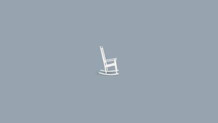 A rocking chair.