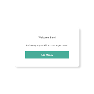 N26 Instant Top Up notification on a smart phone.