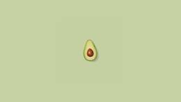 Half avocado.