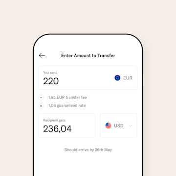 Transferwise x N26 app.