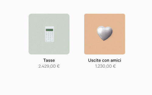 Drag & Drop con N26 Spaces.