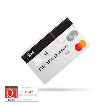 A transparent N26 Standard card with ÖGSV logo.