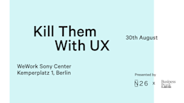 Kill them with UX blogpost.