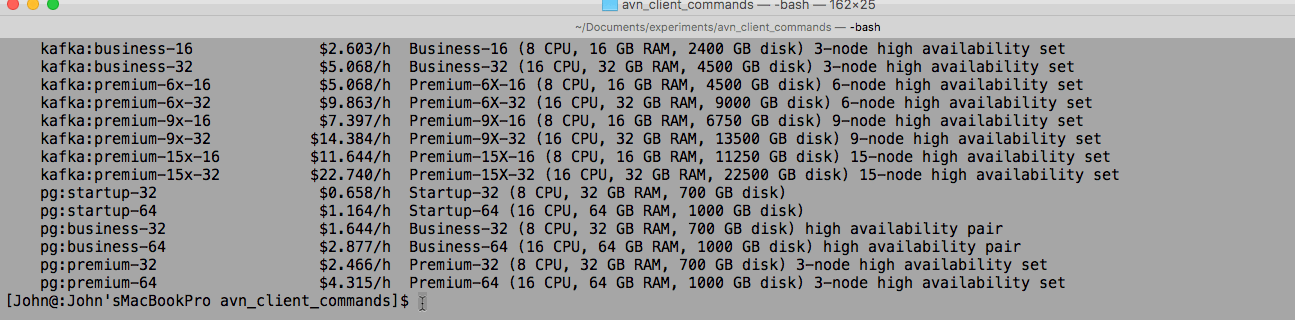 gif of PG and Kafka plans sorted by CPU