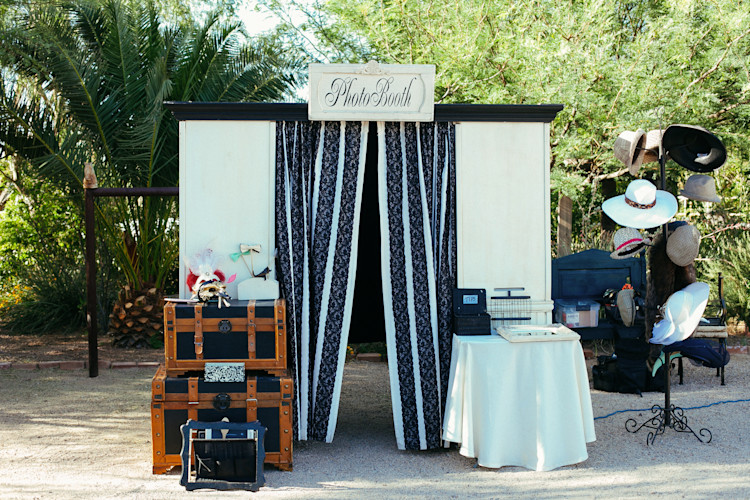 Outside photo booth