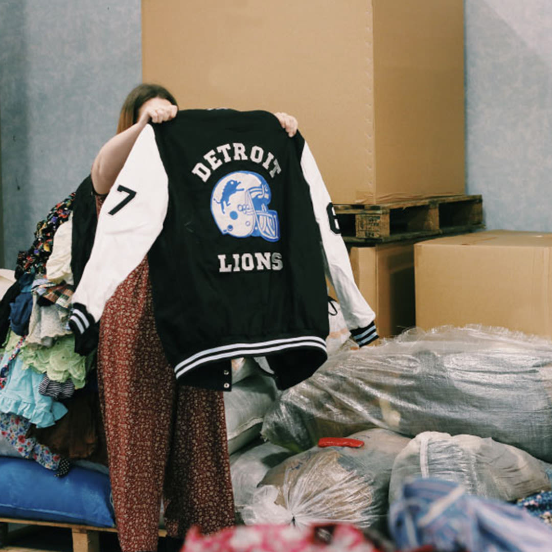 urban outfitter vintage varsity jacket