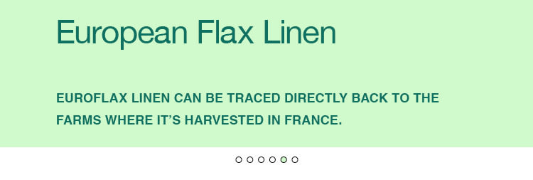 European flax linen