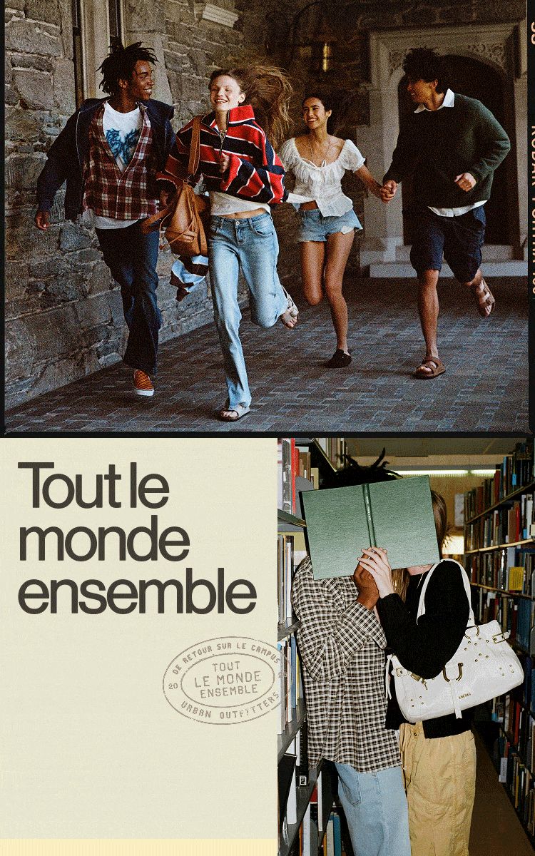 Three-panel image showing diverse young people: friends walking together, woman in star sweater outdoors, student in library.