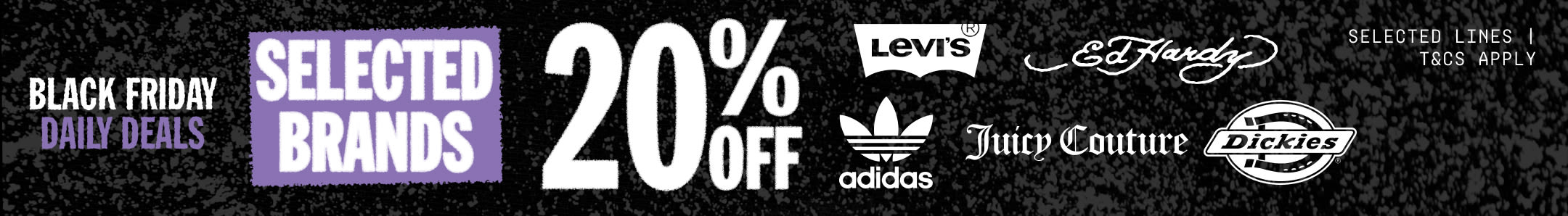 20% Off Selected Brands