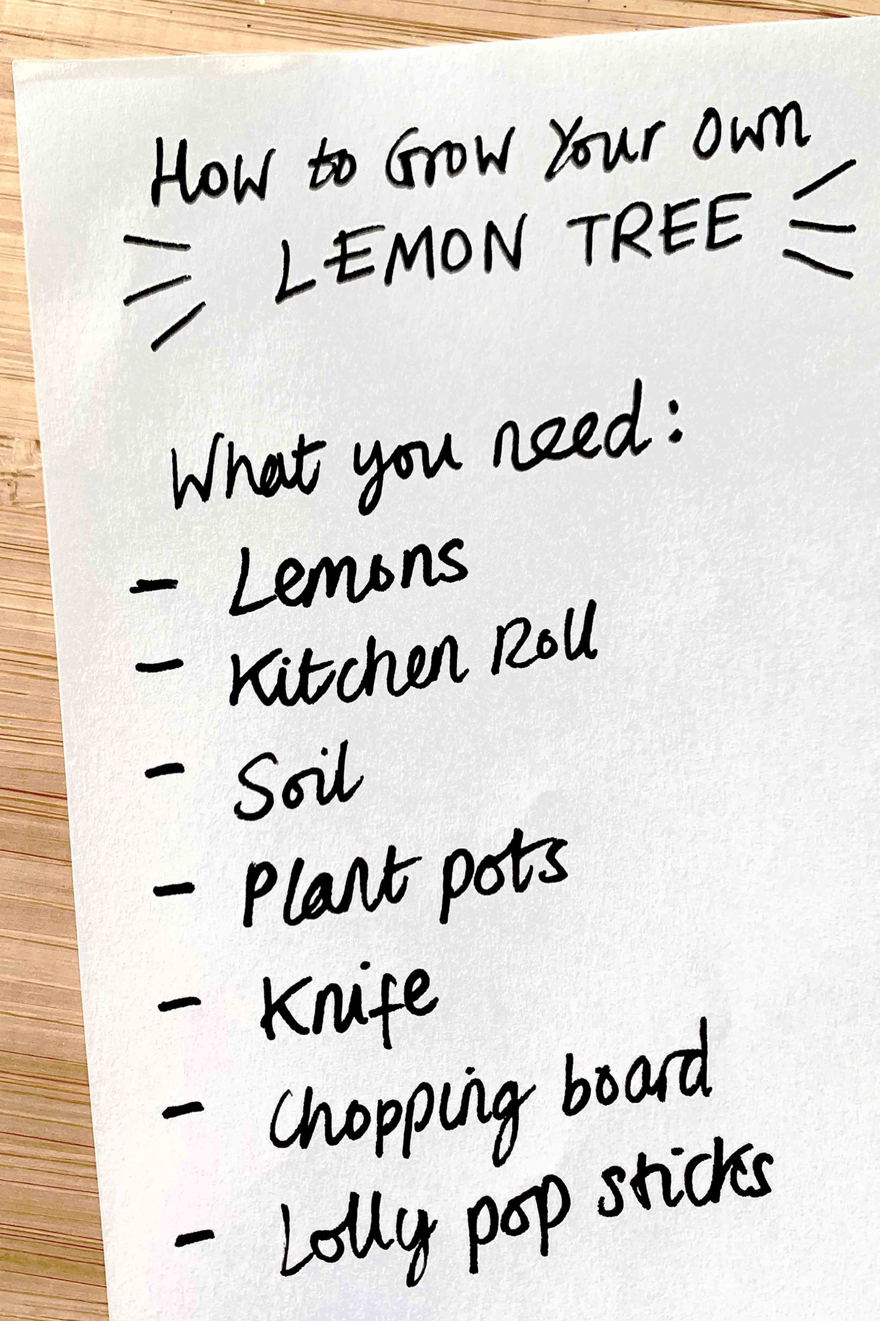 what you need to grow your own lemon tree