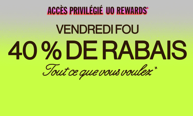 Black Friday 40% off UO Rewards Early Access