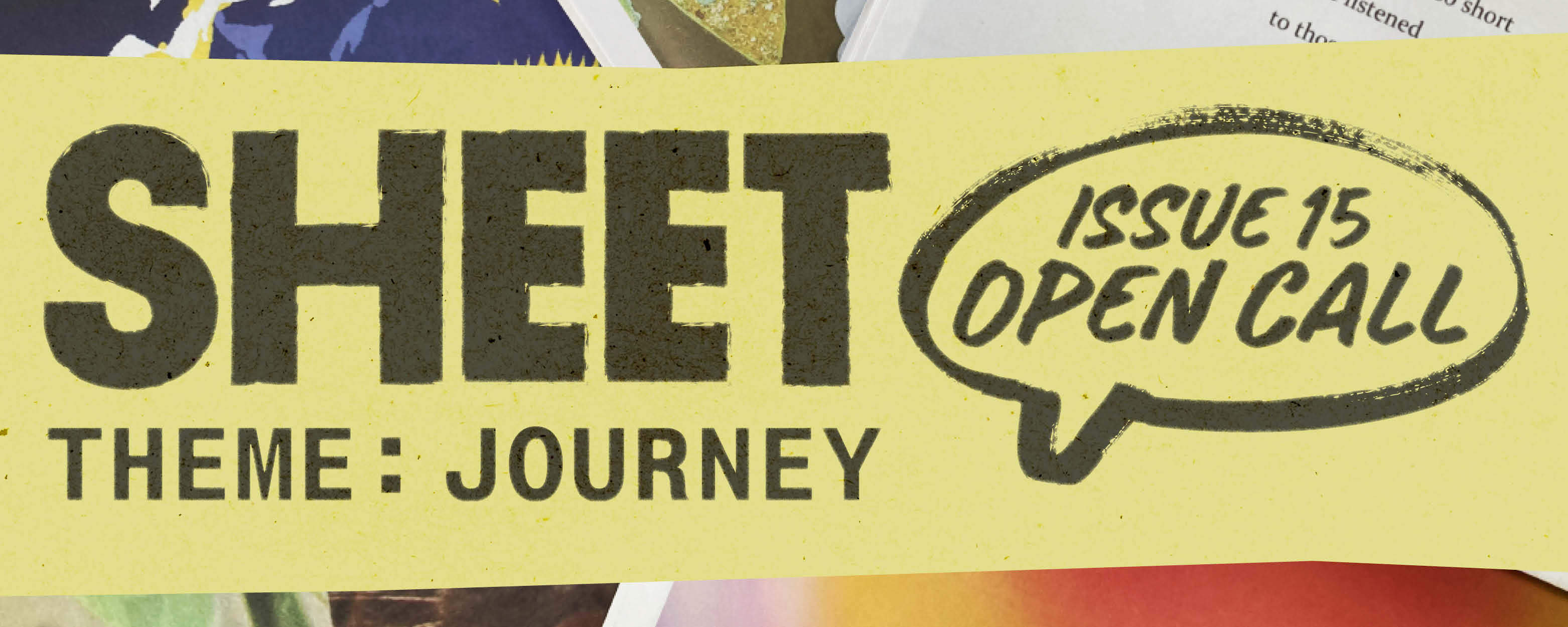 Sheet magazine issue 15 open submissions