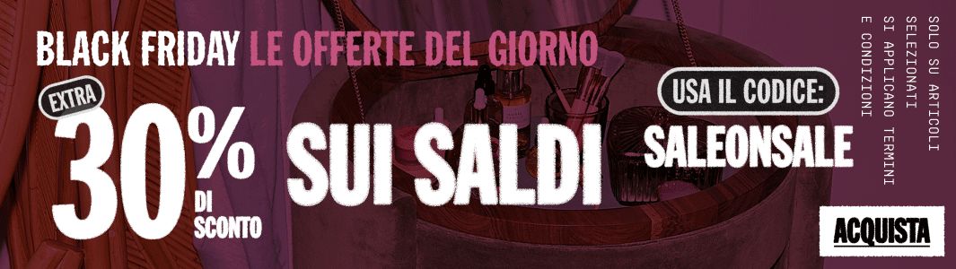 EXTRA 30% DI SCONTO SUI SALDI USA IL CODICE: SALEONSALE