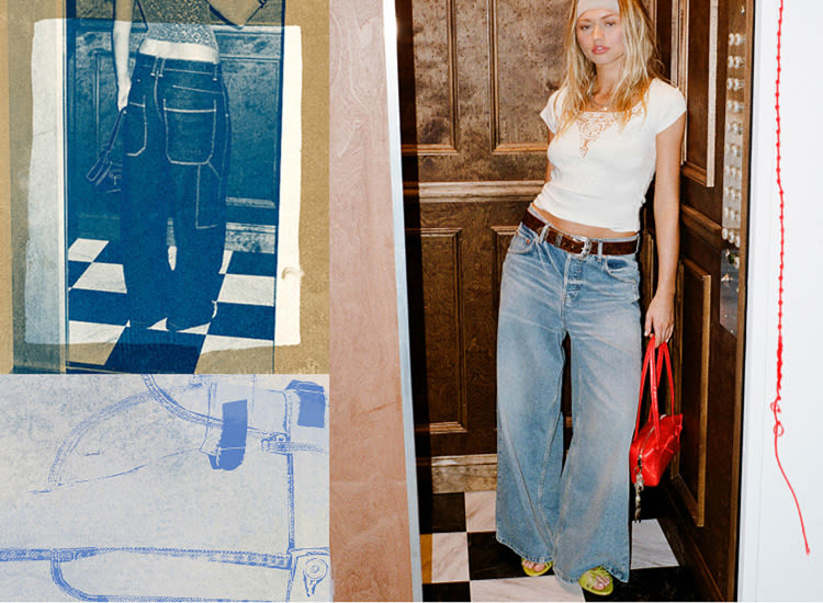 wide leg jeans