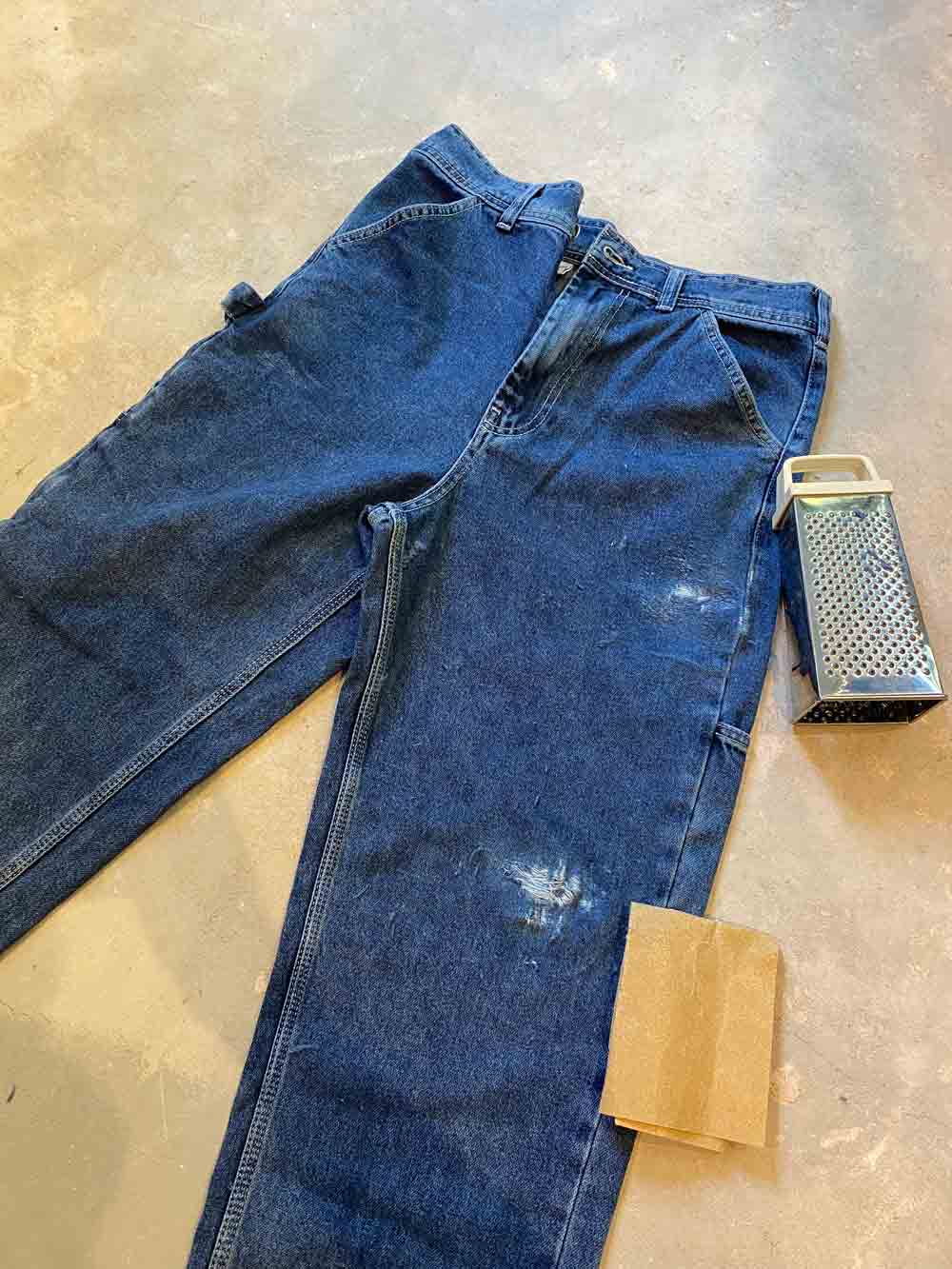 bdg distressing denim