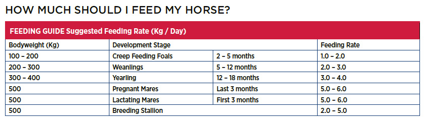 feeding rates