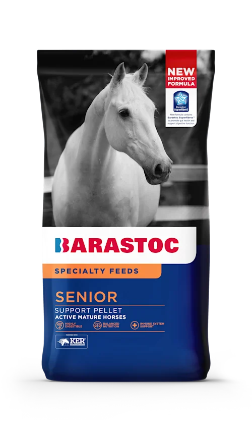 An innovative soak-to-mash feed for senior horses