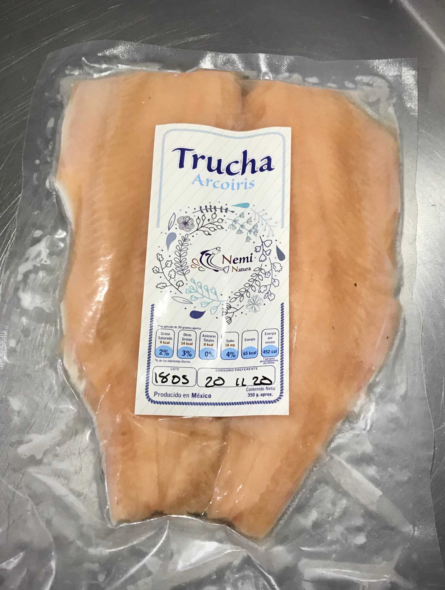 Filete de trucha arcoíris