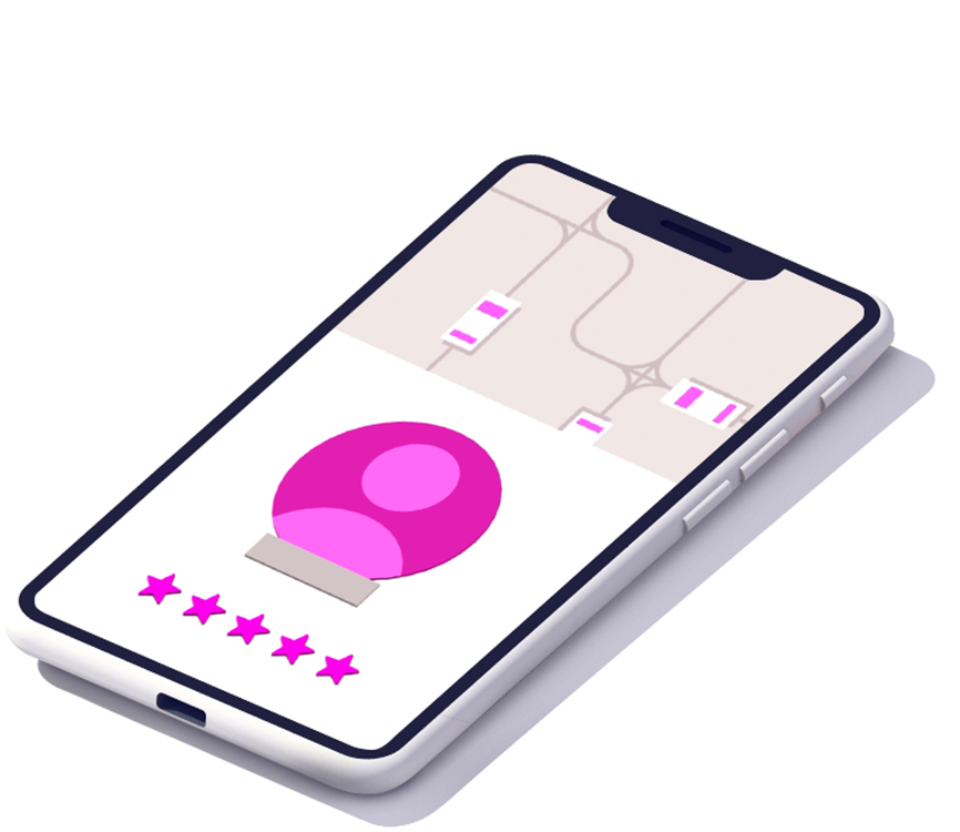 Phone running Lyft