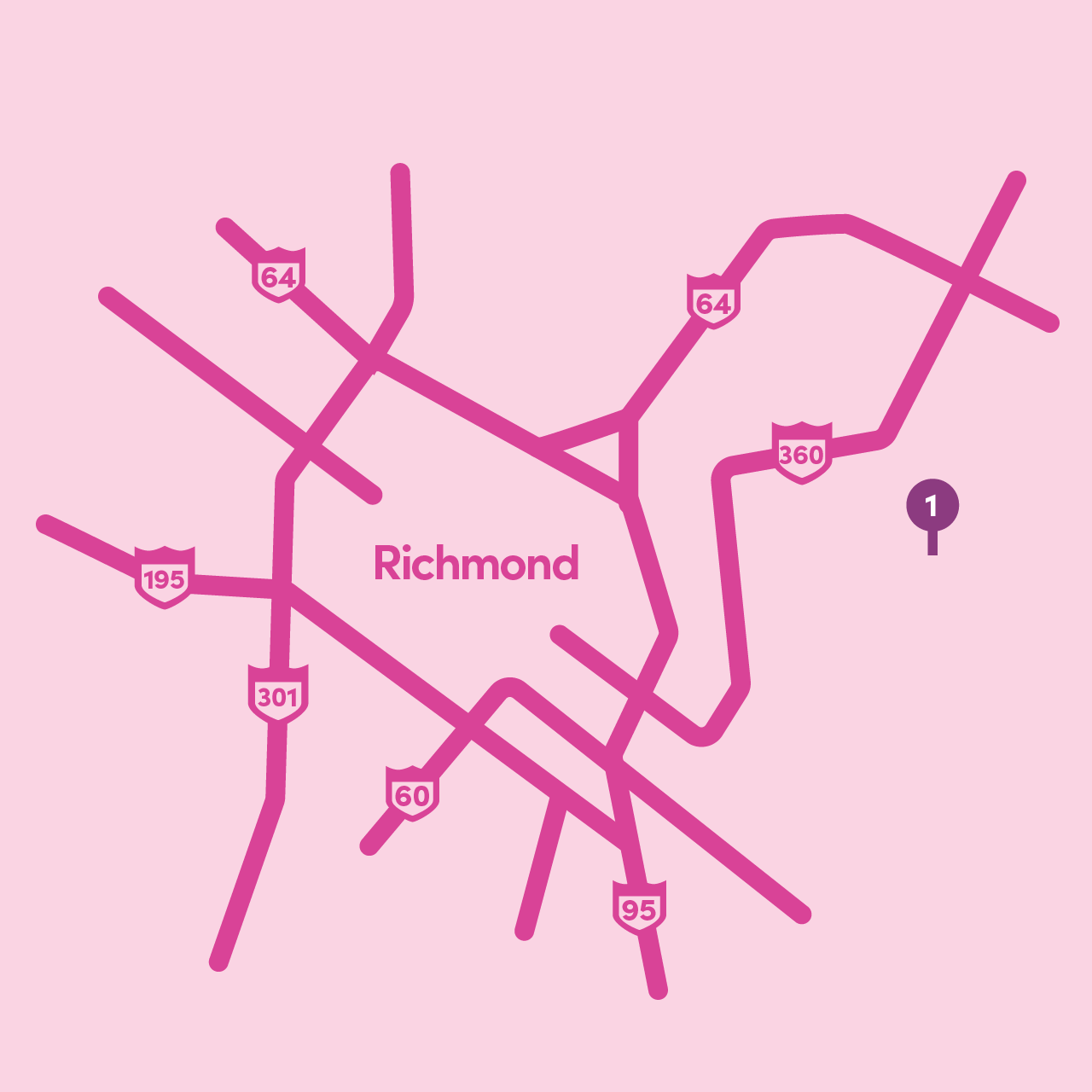 Lyft Grocery Access: Map of participating Richmond City locations
