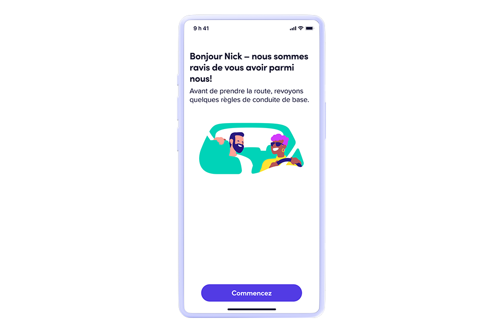 Get Approved To Be A Driver product screen on the Lyft app