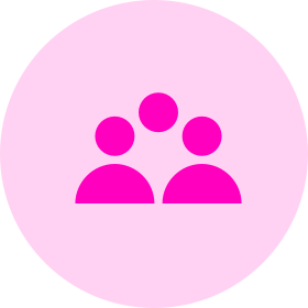 People icon - pink