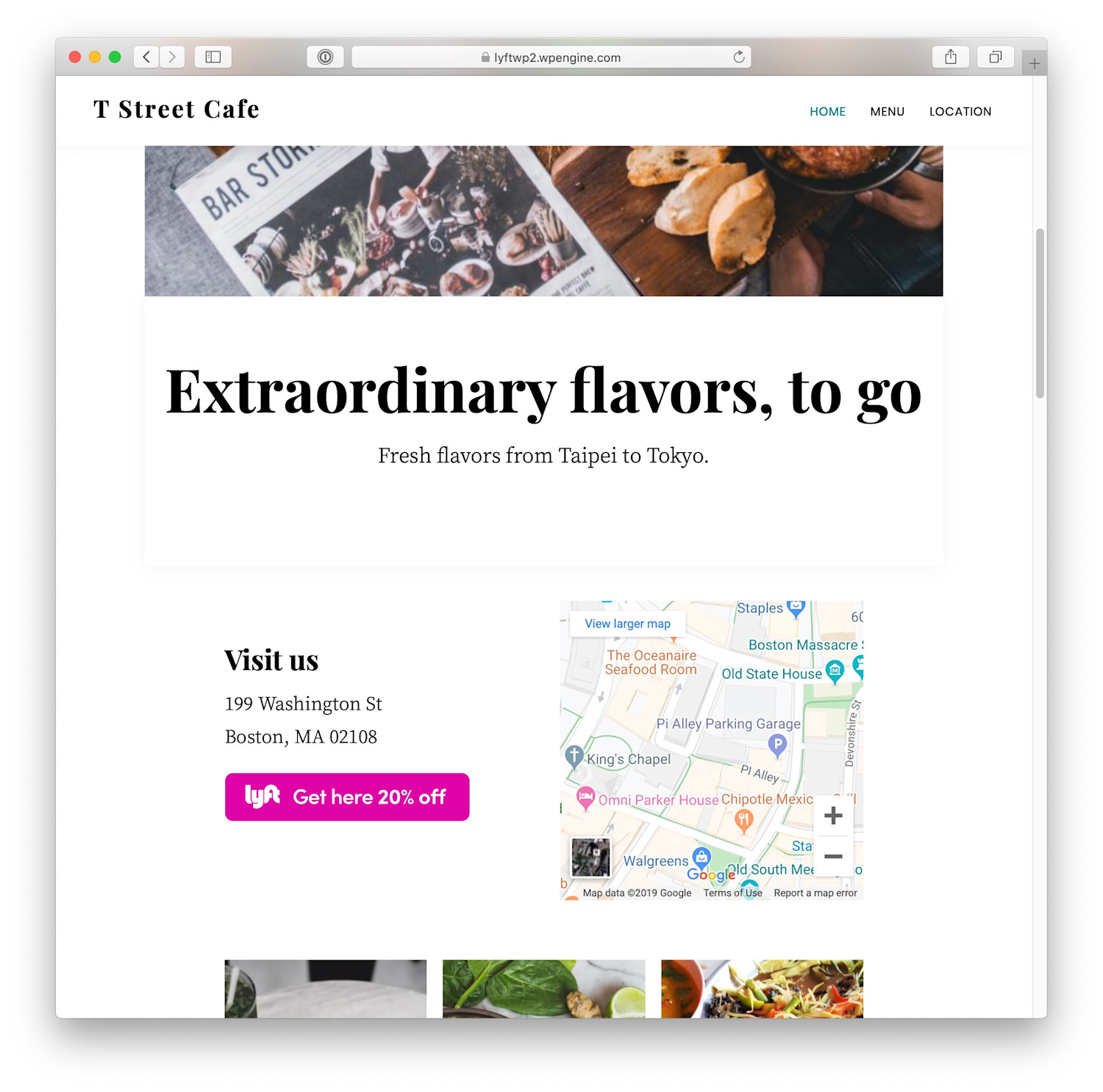 Lyft Wordpress Embed Screenshot