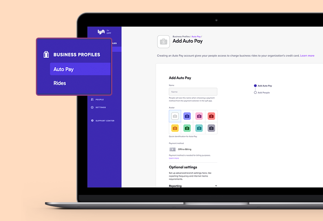 Set up payment image