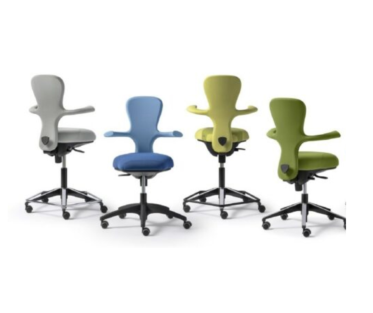 Nouveau siège ergonomique pour bureaux réglables en hauteur avec positions adpatées et confort.
Différentes hauteurs et assise possibles.