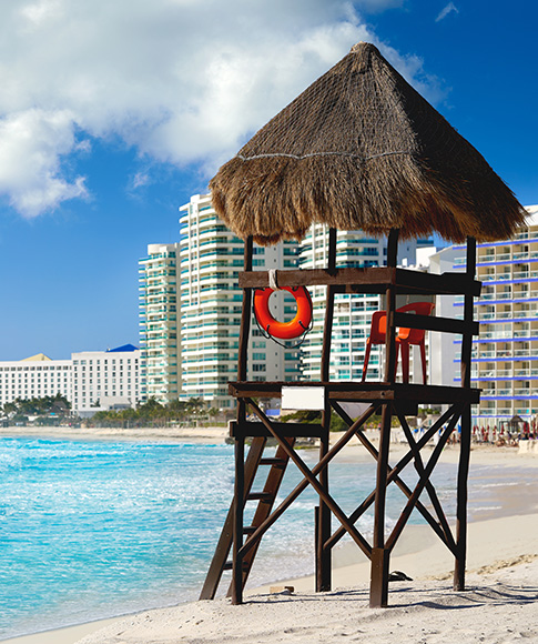 Cancun Forum beach Playa Gaviota Azul 485x580