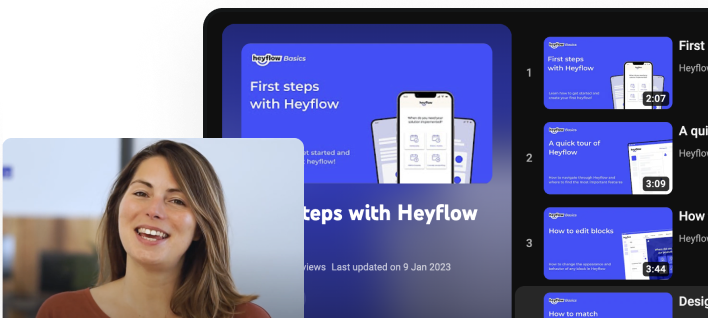 Heyflow screenshot - tutorials