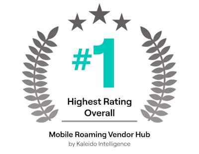 Kaleido Badge - #1 Highest Rating Overall Mobile Roaming Vendor Hub